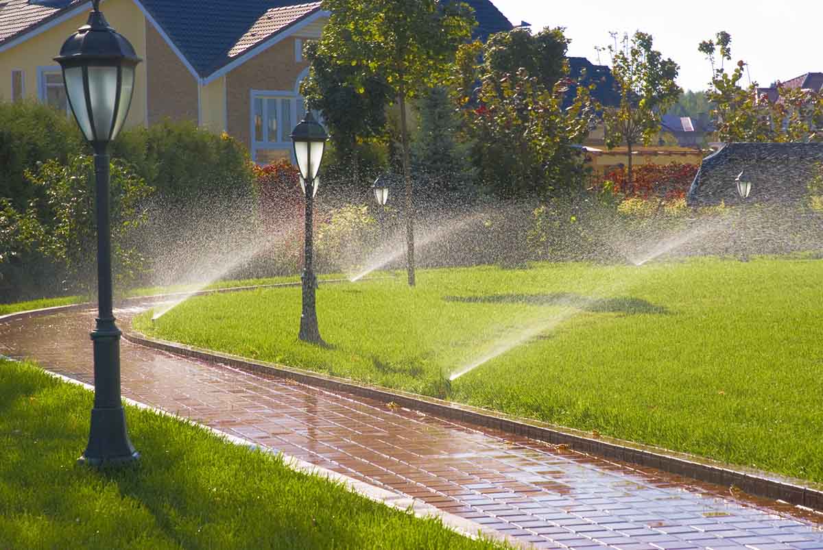 View leaf removal project in Centerton